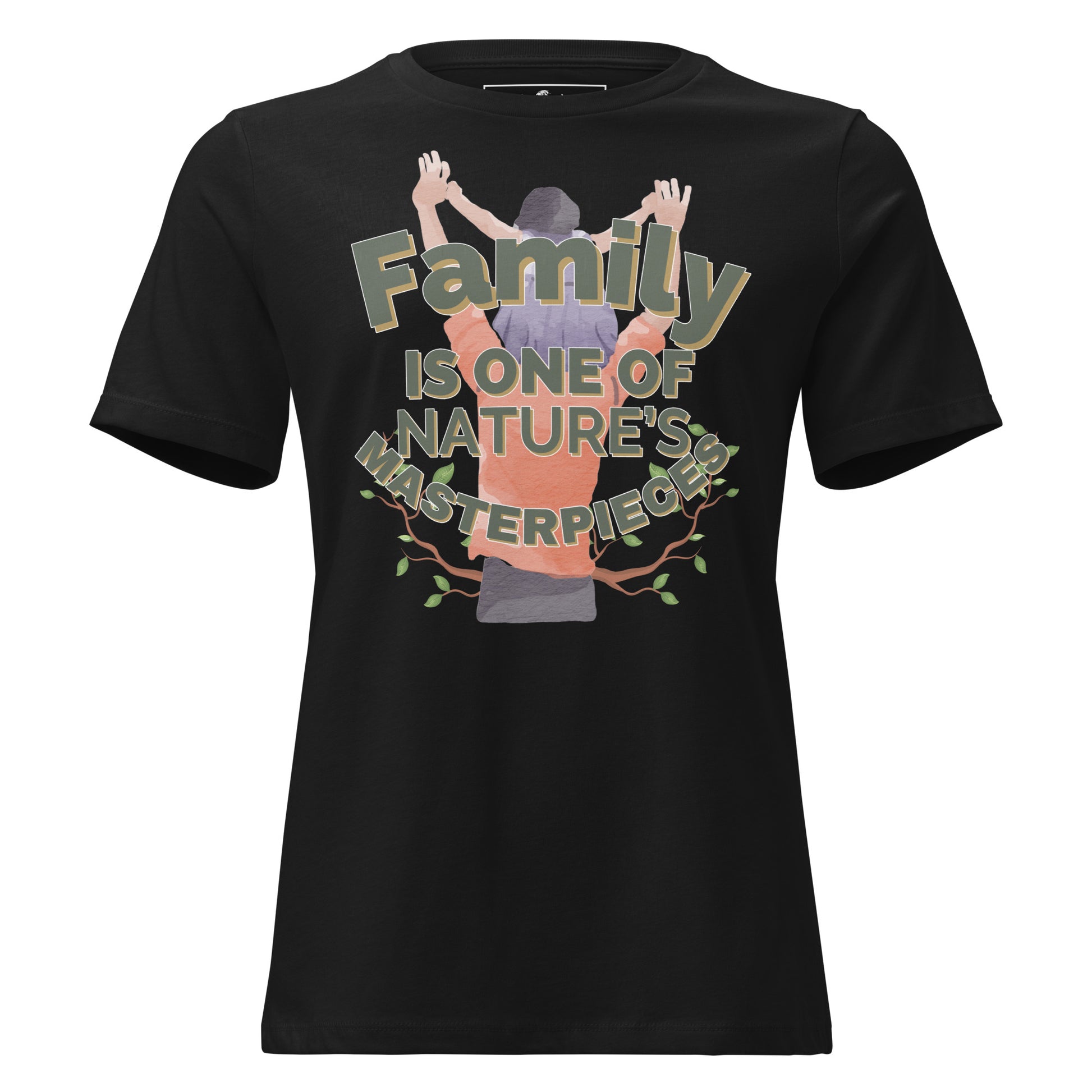 Nature’s Masterpiece Black Motivational Women’s T-Shirt