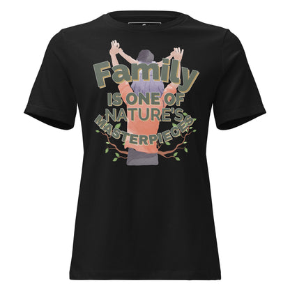 Nature’s Masterpiece Black Motivational Women’s T-Shirt
