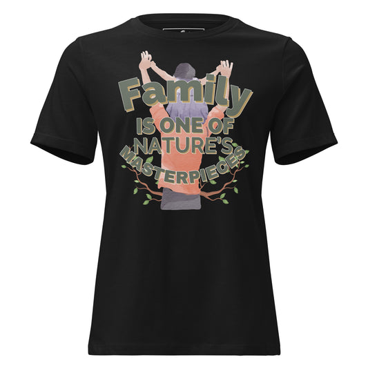 Nature’s Masterpiece Black Motivational Women’s T-Shirt