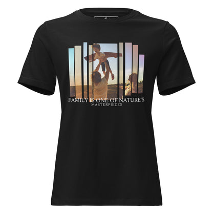 Nature’s Masterpiece Sunset Black Motivational Women’s T-Shirt