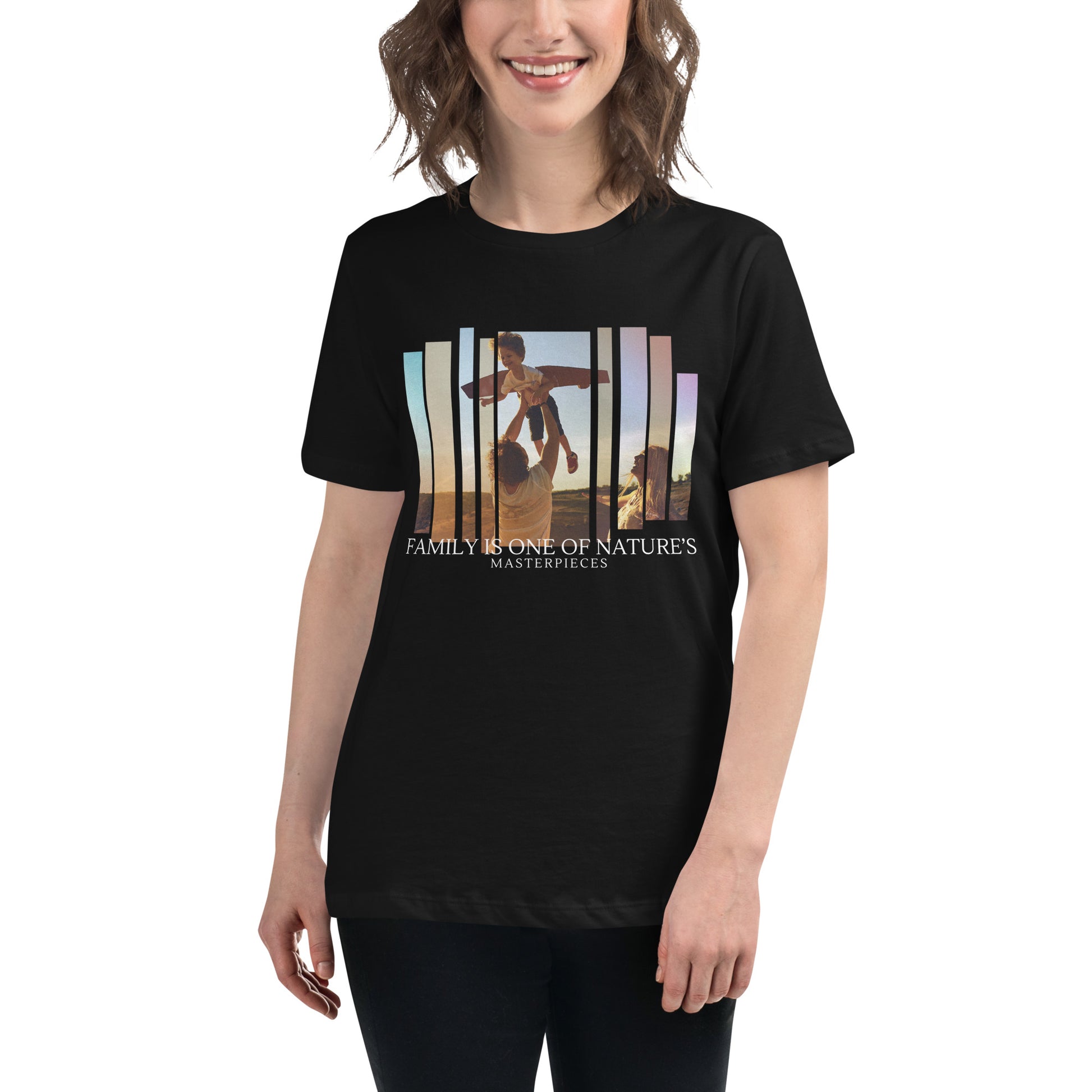 Nature’s Masterpiece Sunset Black Motivational Women’s T-Shirt Lifestyle