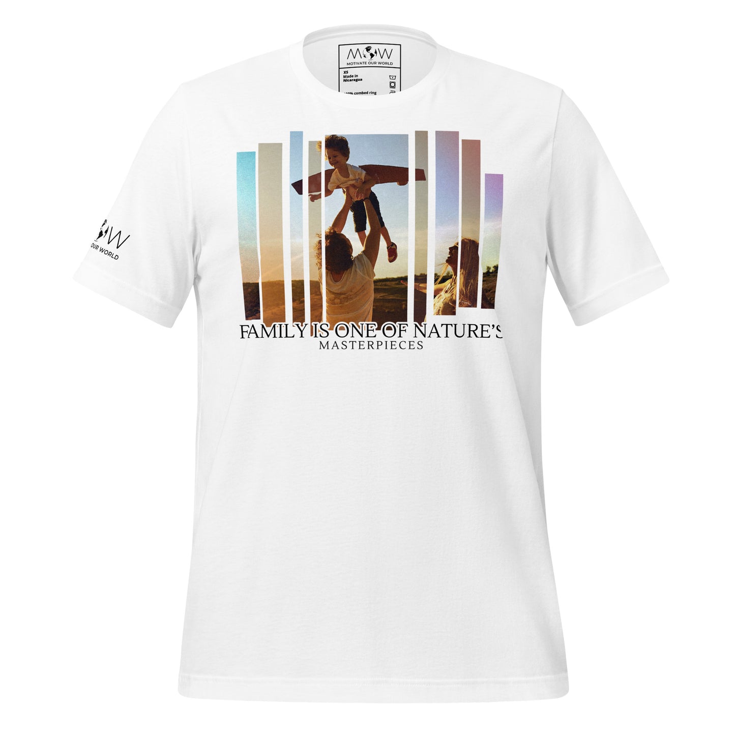Nature’s Masterpiece Sunset White Motivational Men's T-Shirt