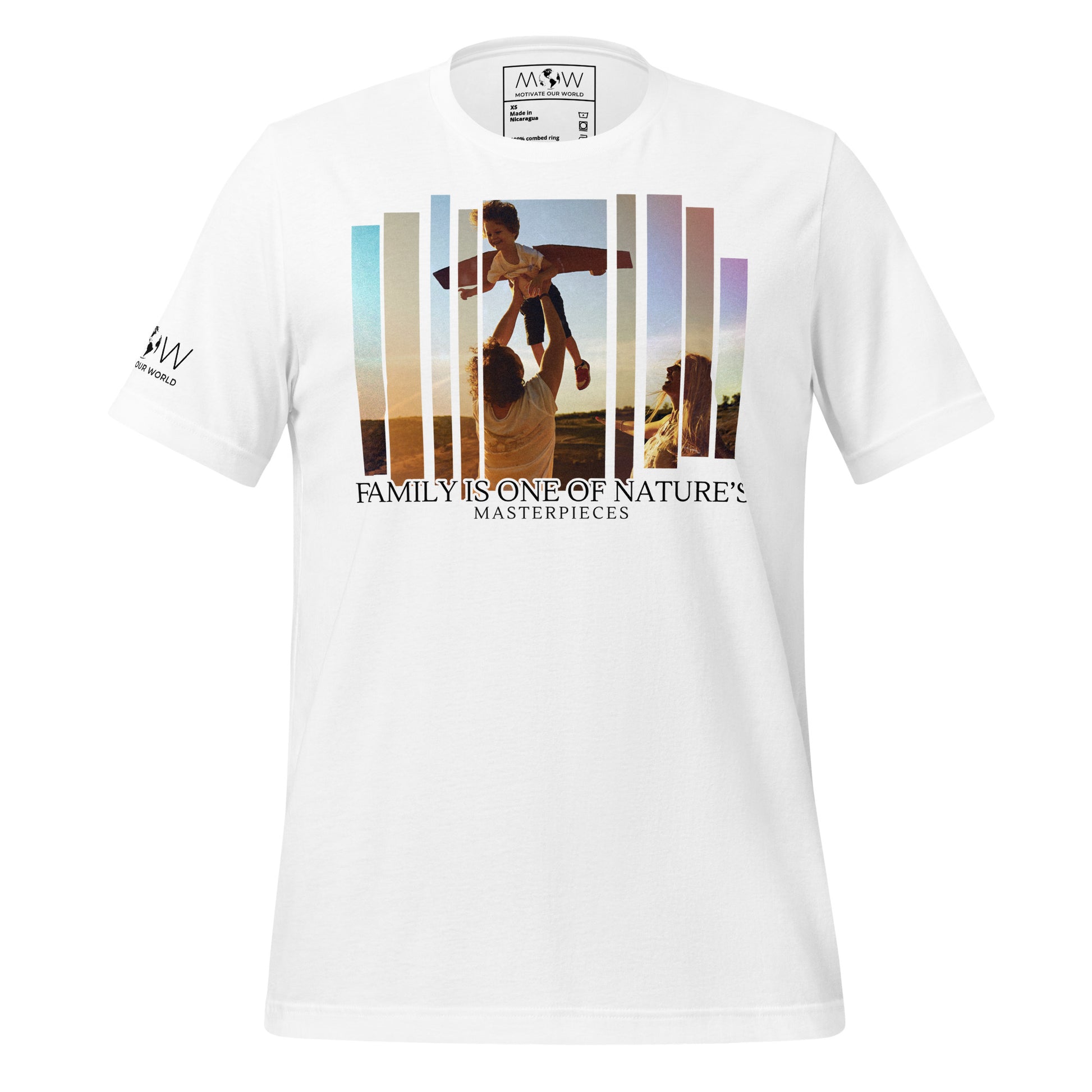 Nature’s Masterpiece Sunset White Motivational Men's T-Shirt