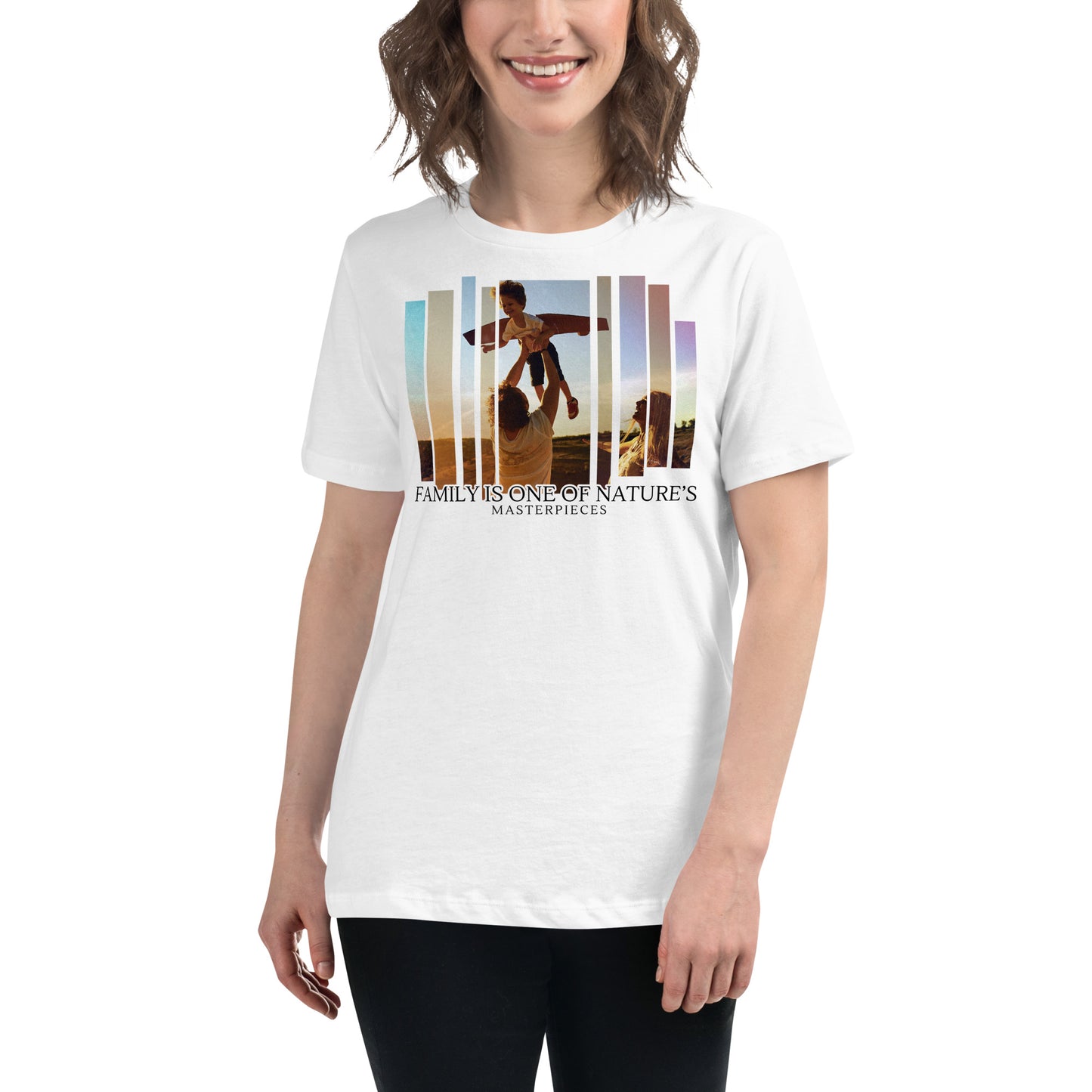 Nature’s Masterpiece Sunset White Motivational Women’s T-Shirt Lifestyle