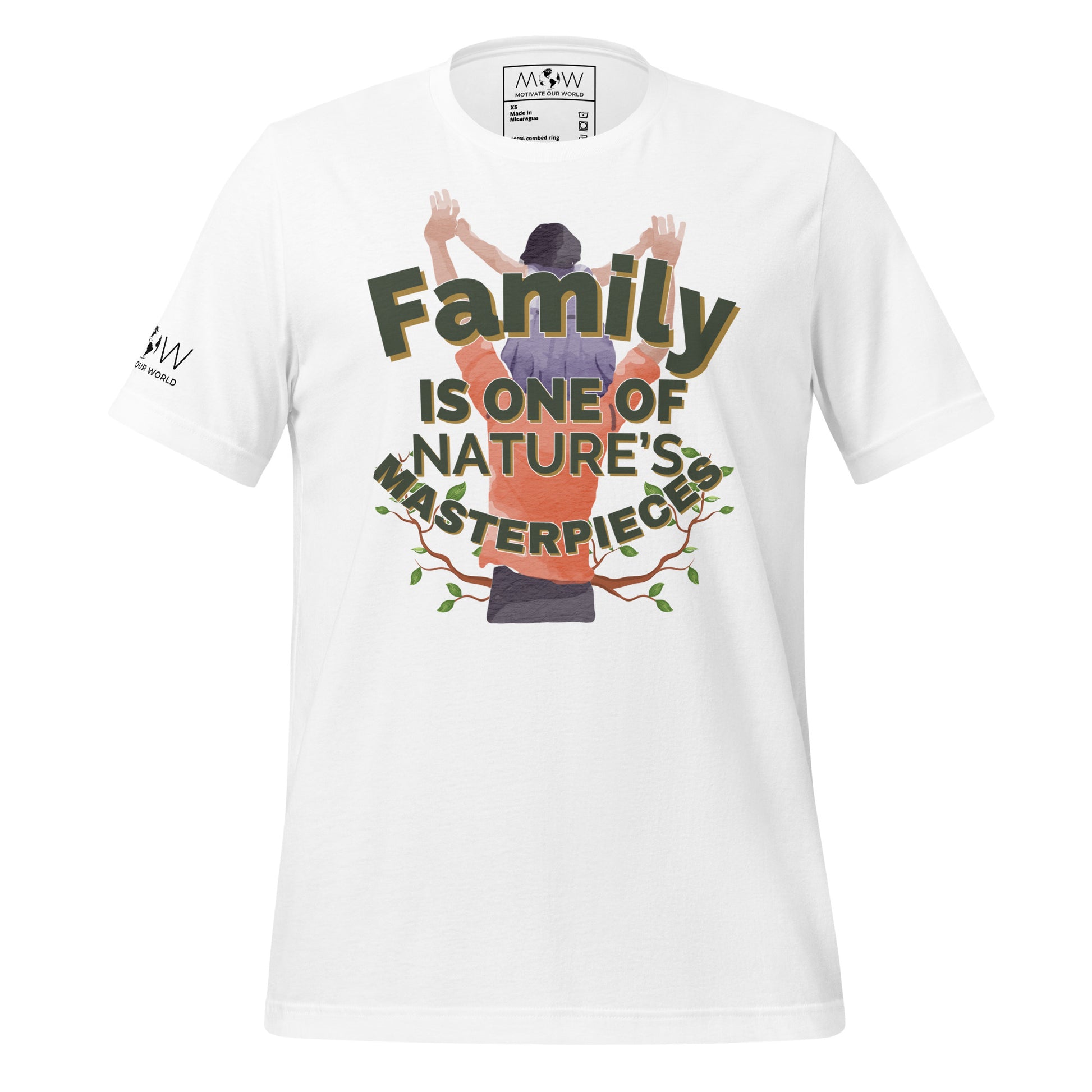 Nature’s Masterpiece White Motivational Men's T-Shirt