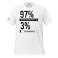 Never Gave Up Men's Motivational White T-Shirt