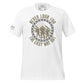 Never Look for the Easy Men's Motivational White  T-Shirt