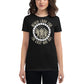 Never Look for the Easy Women’s Motivational Black T-Shirt