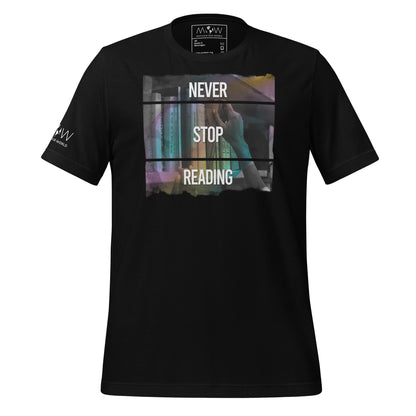 Never Stop Black Motivational Men's T-Shirt