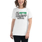 Never Stop Growing - Books Edition White Motivational Women’s T-Shirt Lifestyle