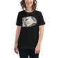 Never Stop Growing - Cozy Reading Black Motivational Women’s T-Shirt Lifestyle