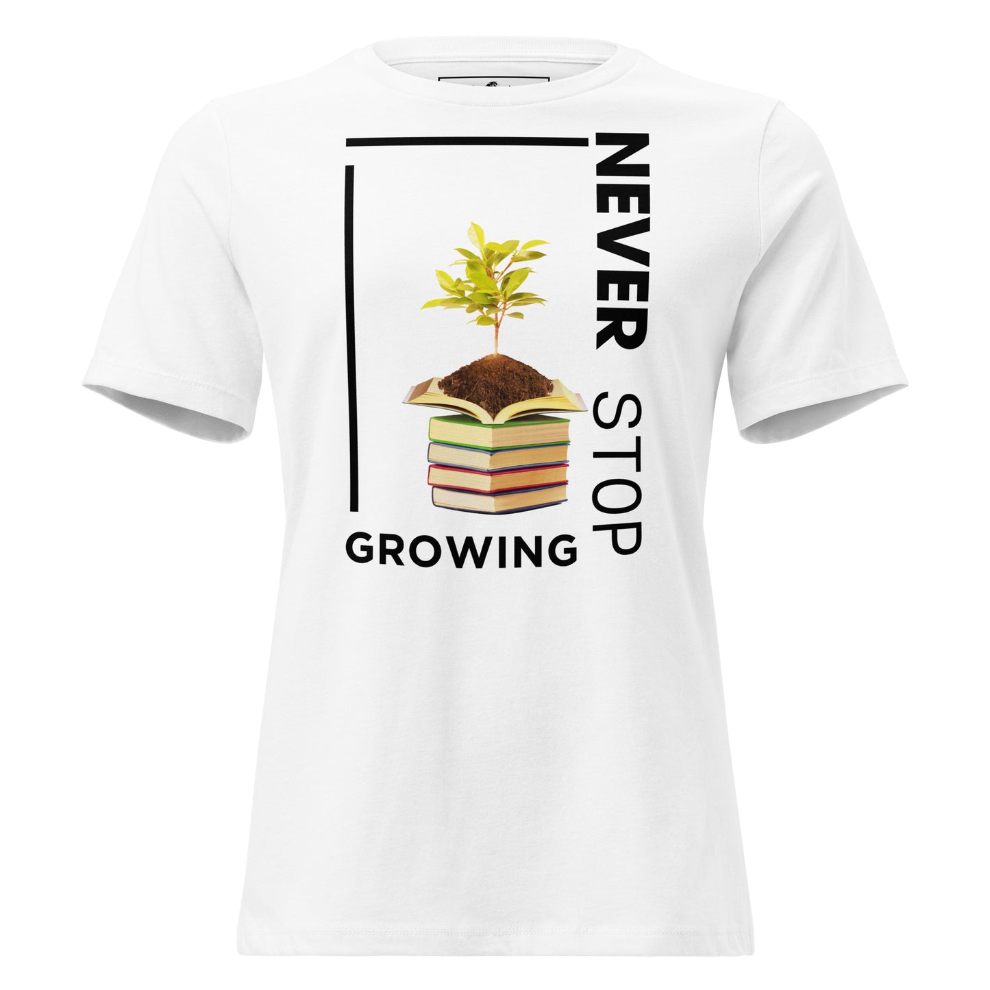 29.99Never Stop Growing - Plant Edition White Motivational Women’s T-Shirt