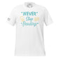 Never Stop Reading White Motivational Men's T-Shirt