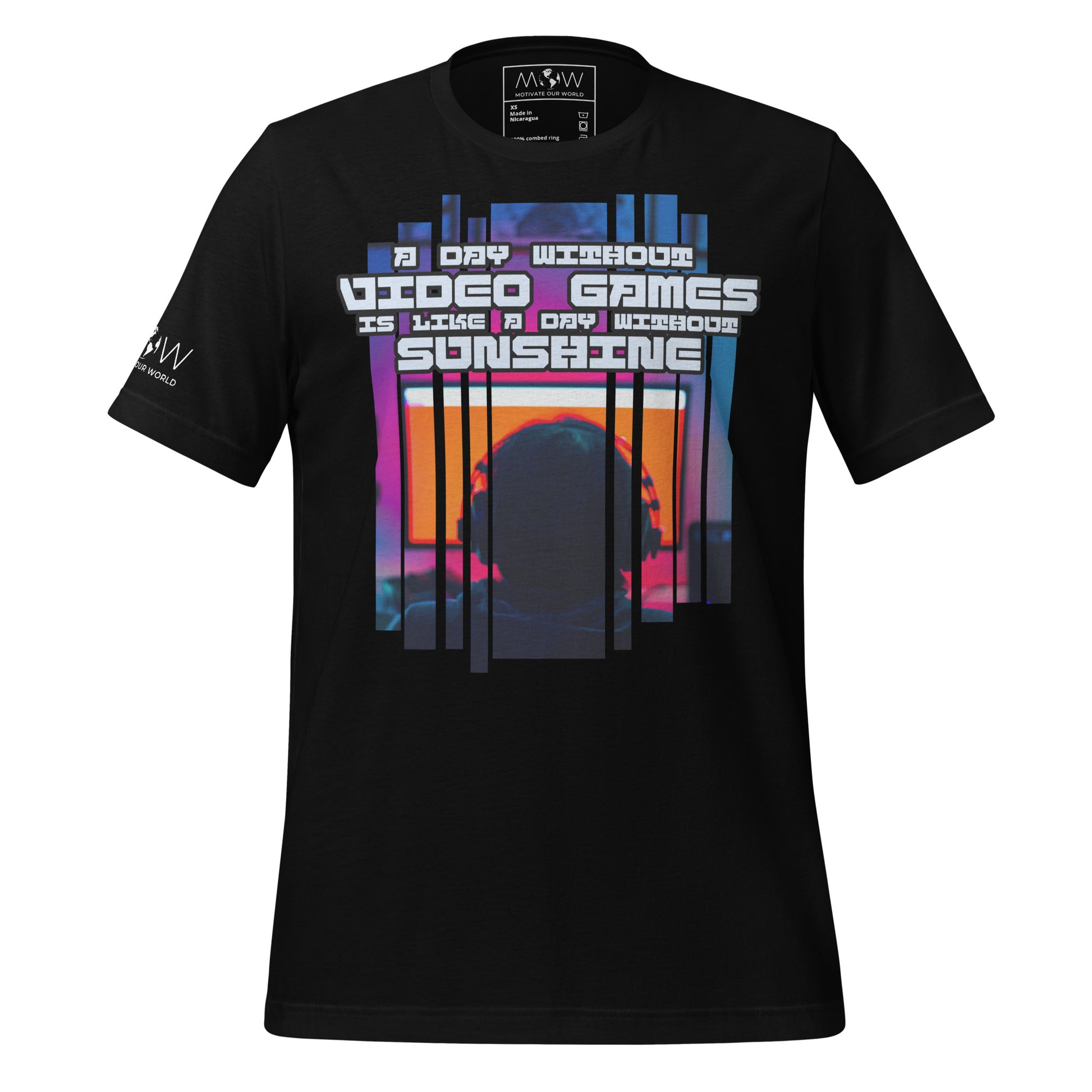 "No Games, No Sunshine" Black Motivational Men's T-Shirt