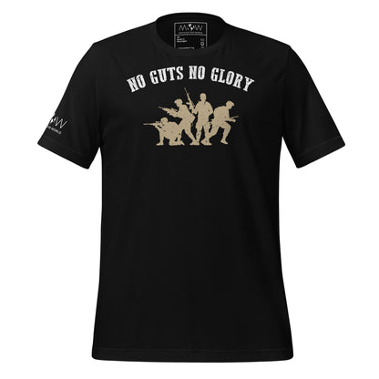 No Guts Men's Motivational Black T-Shirt