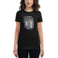 No Risk, No Reward Balance Scale Women’s Motivational Black T-Shirt