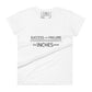 No Risk, No Reward Minimalist Women’s Motivational White T-Shirt