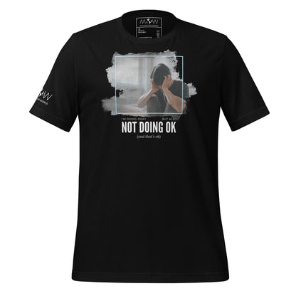 Not Doing OK (And That's OK) Black Motivational Men's T-Shirt