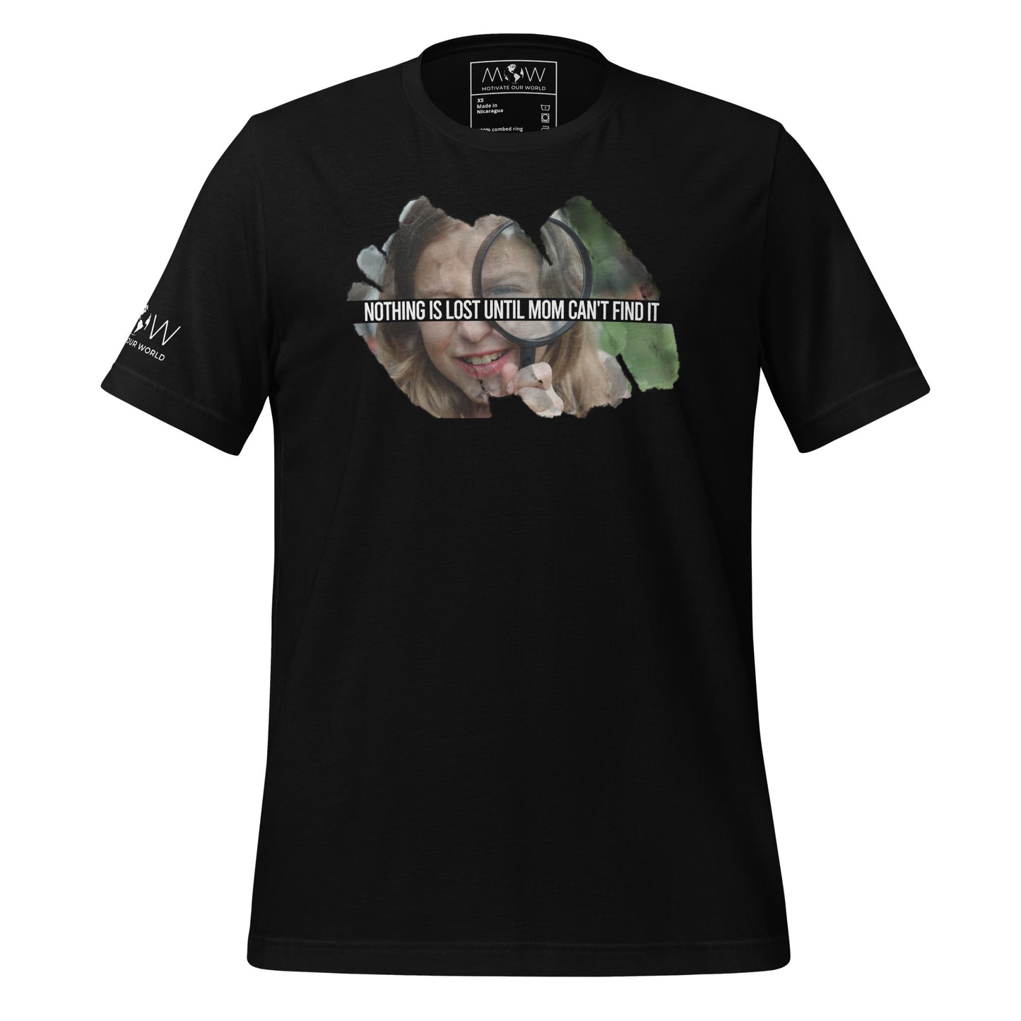 Nothing Is Lost 'Til Mom Can't Black Motivational  Men's T-Shirt