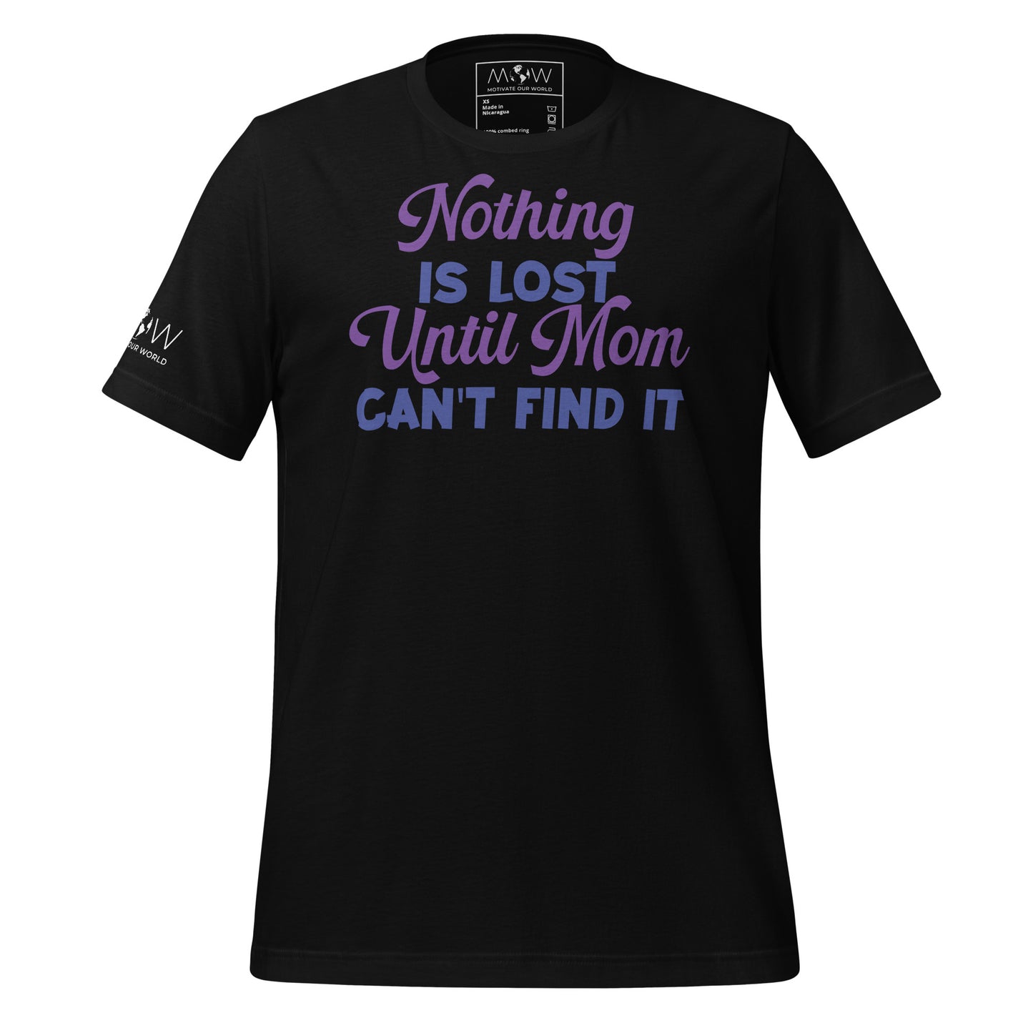 Nothing Is Lost Until Black Motivational Men's T-Shirt