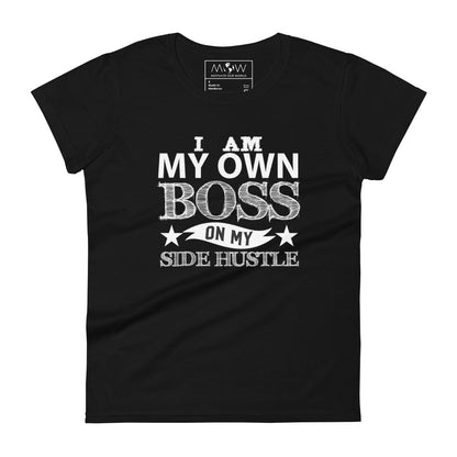 On My Own Women’s Motivational Black T-Shirt
