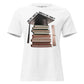 One Day I Made It Book Stack Graduation White Motivational Women’s T-Shirt