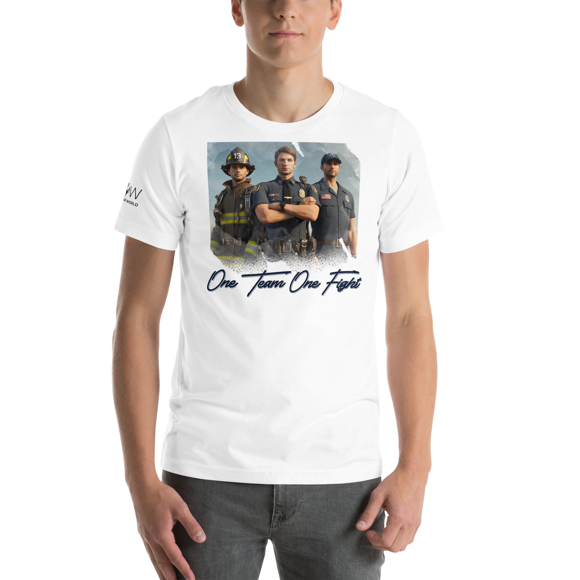 One Fight White Motivational Men's T-Shirt