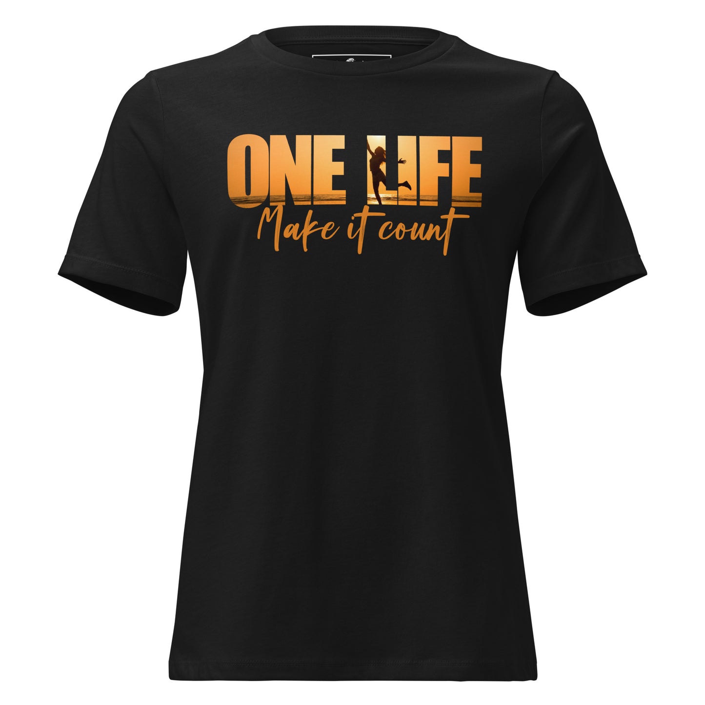 One Life Black Motivational Women’s T-Shirt
