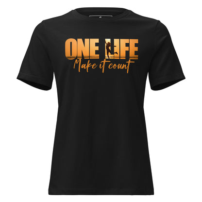 One Life Black Motivational Women’s T-Shirt