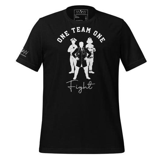 One Team Black Motivational Men's T-Shirt