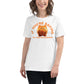 Orange Piggy Bank “If You're Saving, You Are Succeeding” White Motivational Women’s T-Shirt Lifestyle