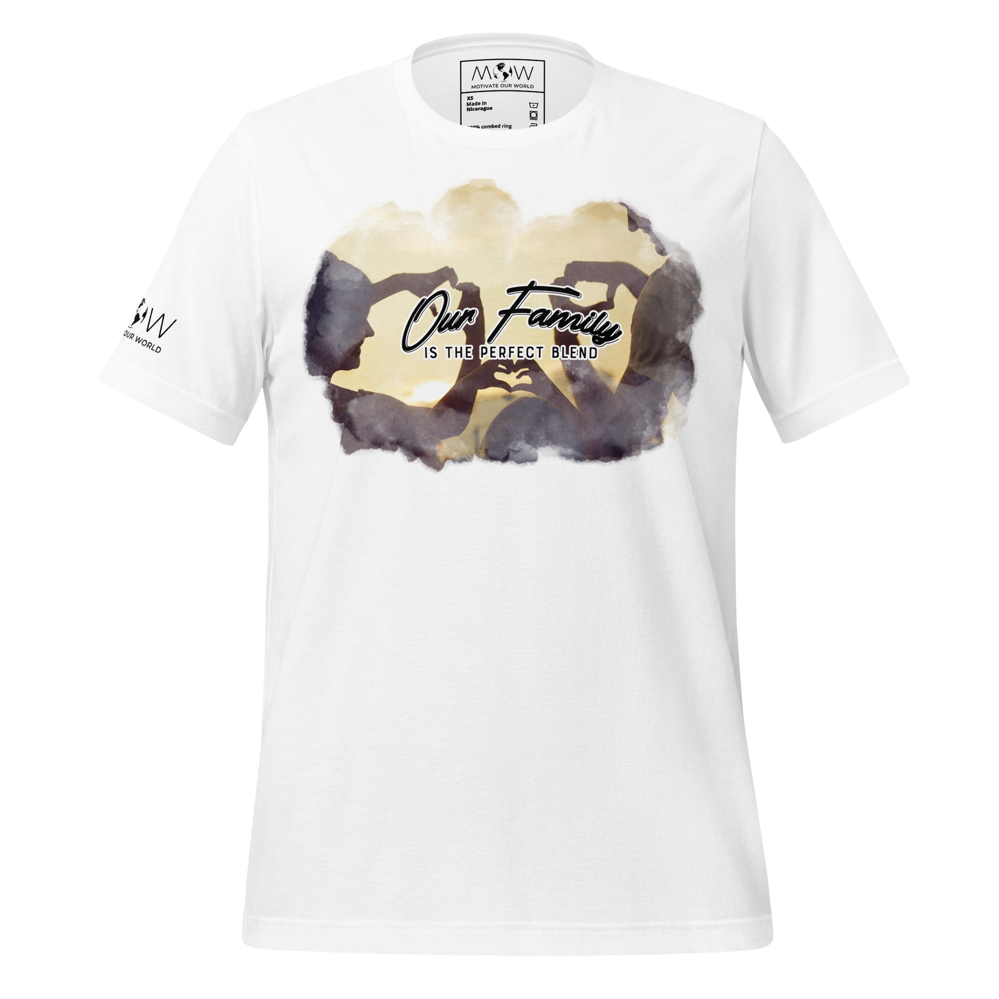 Our Family Is The Perfect Blend - Happy Family White Motivational Men's T-Shirt