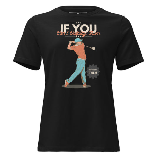 "Outwork the Competition" Black Motivational Women’s T-Shirt