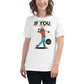 "Outwork the Competition" White Motivational Women’s T-Shirt Lifestyle