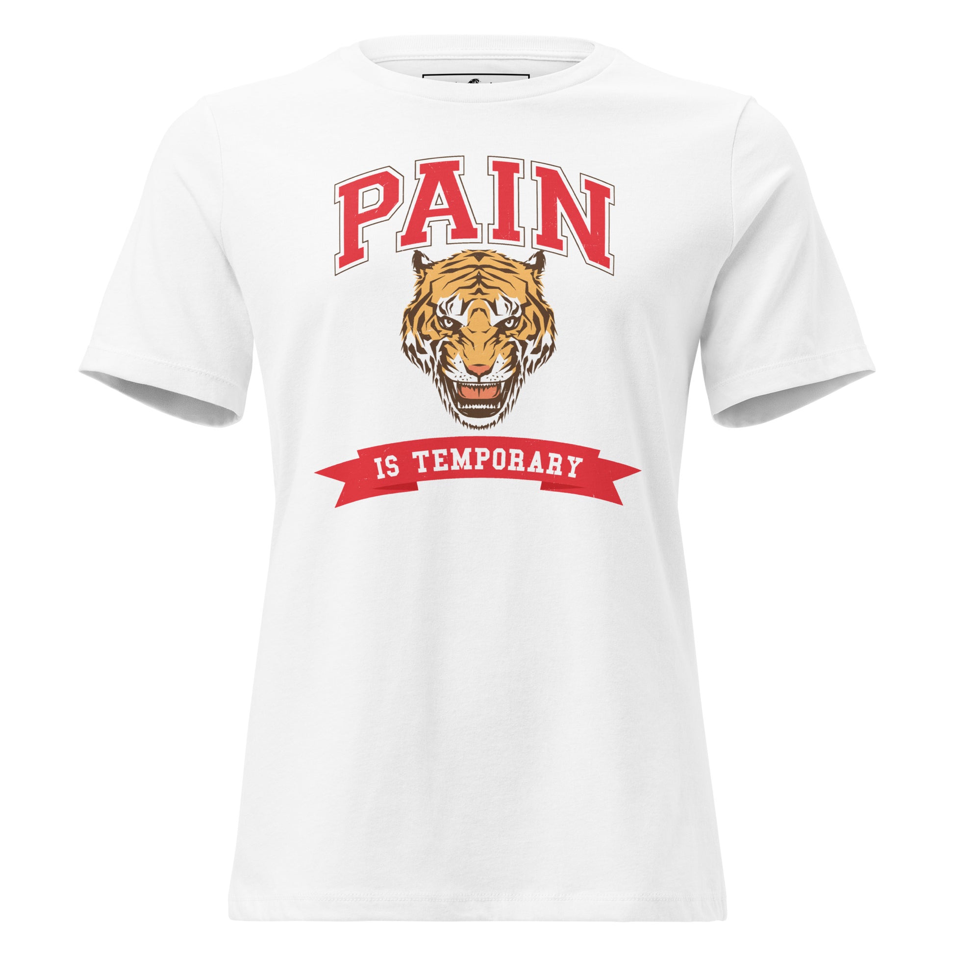 Pain Is Temporary IV White Motivational Women’s T-Shirt