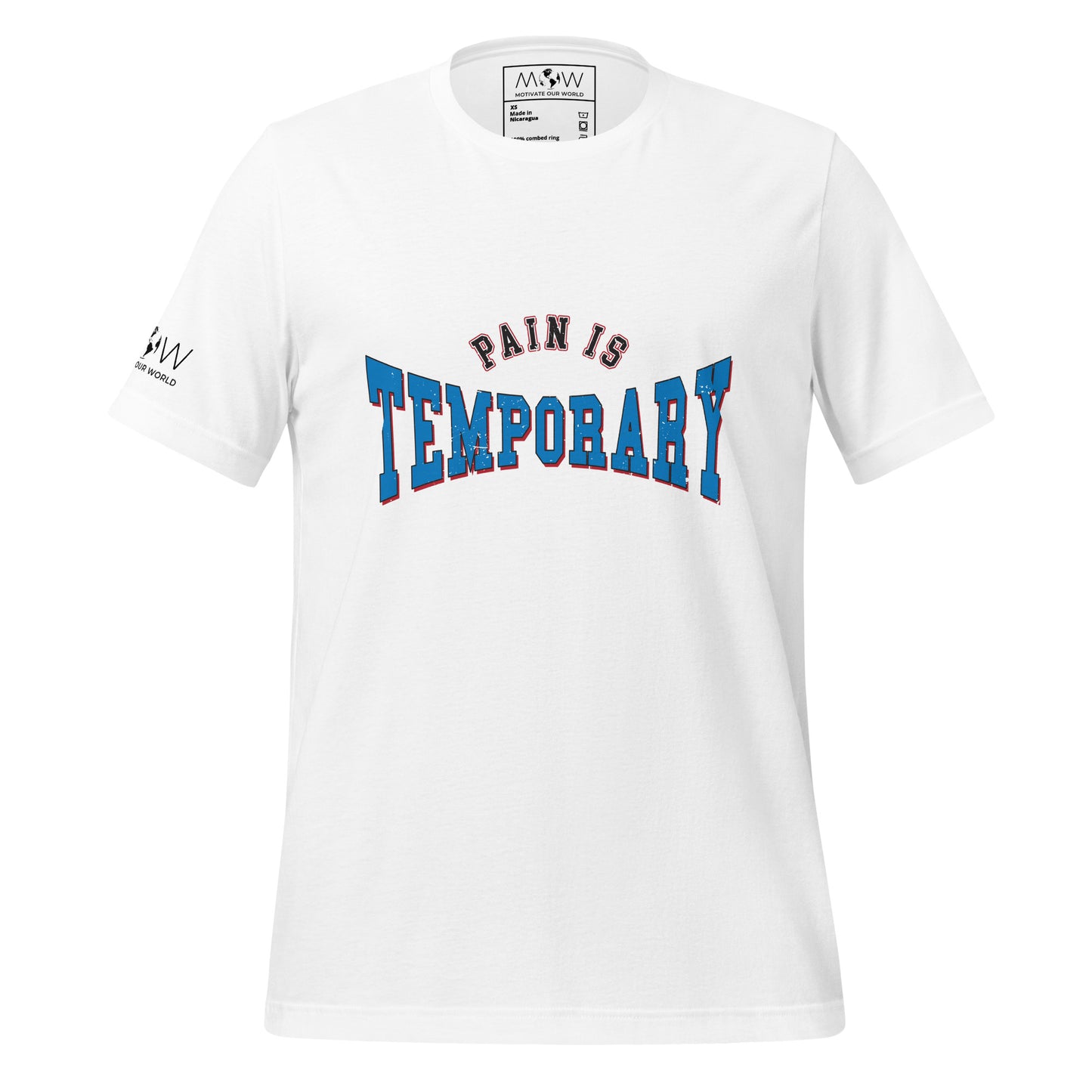 Pain Is Temporary Men's Motivational White T-Shirt
