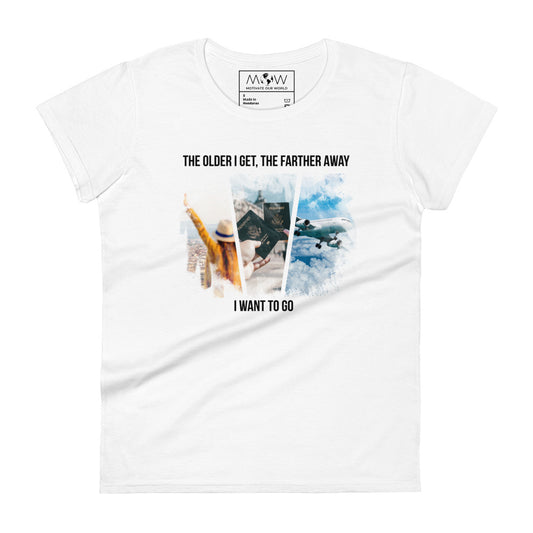 Passport to Adventure Women’s Motivational White T-Shirt