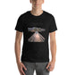 Path to Peace (Bridge & Mountains Design) Men's Motivational Black T-Shirt