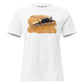 Pause If You Must But Don’t Stop - Script & Symphony Edition White Motivational Women’s T-Shirt