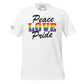 Peace, Love, Pride White Motivational Men's T-Shirt