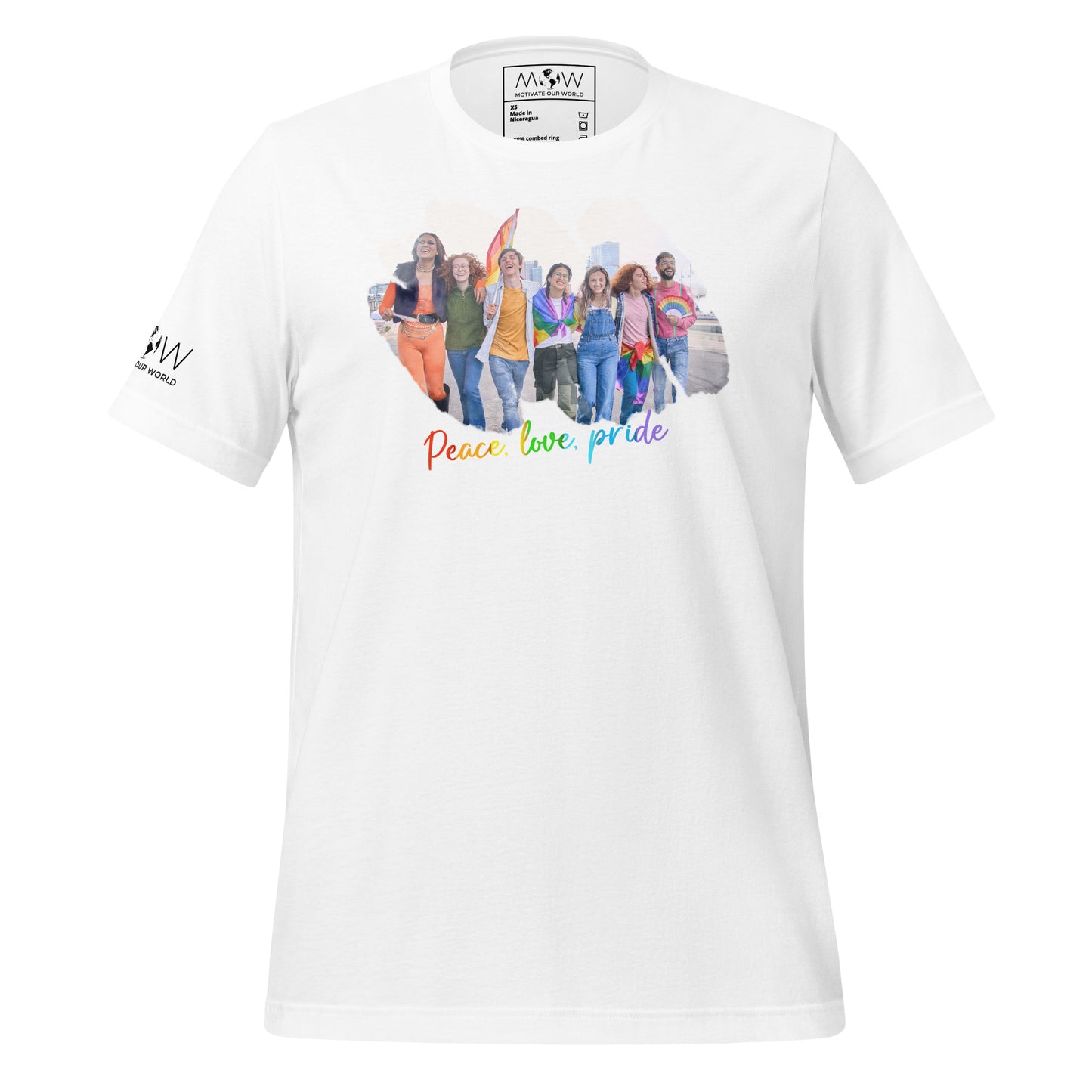 Peace White Motivational Men's T-Shirt