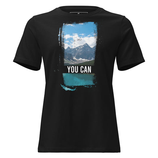 Peak Performance Black Motivational Women’s T-Shirt
