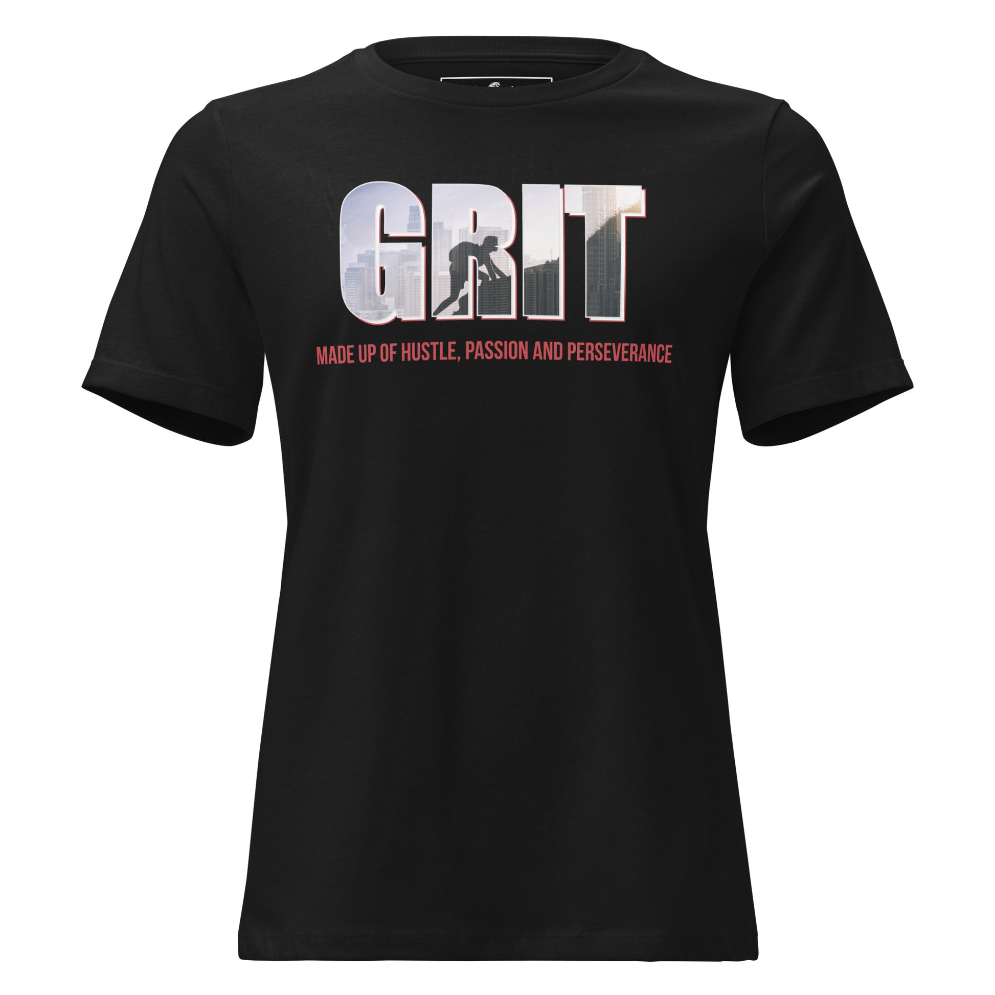 Perseverance Black Motivational Women’s T-Shirt