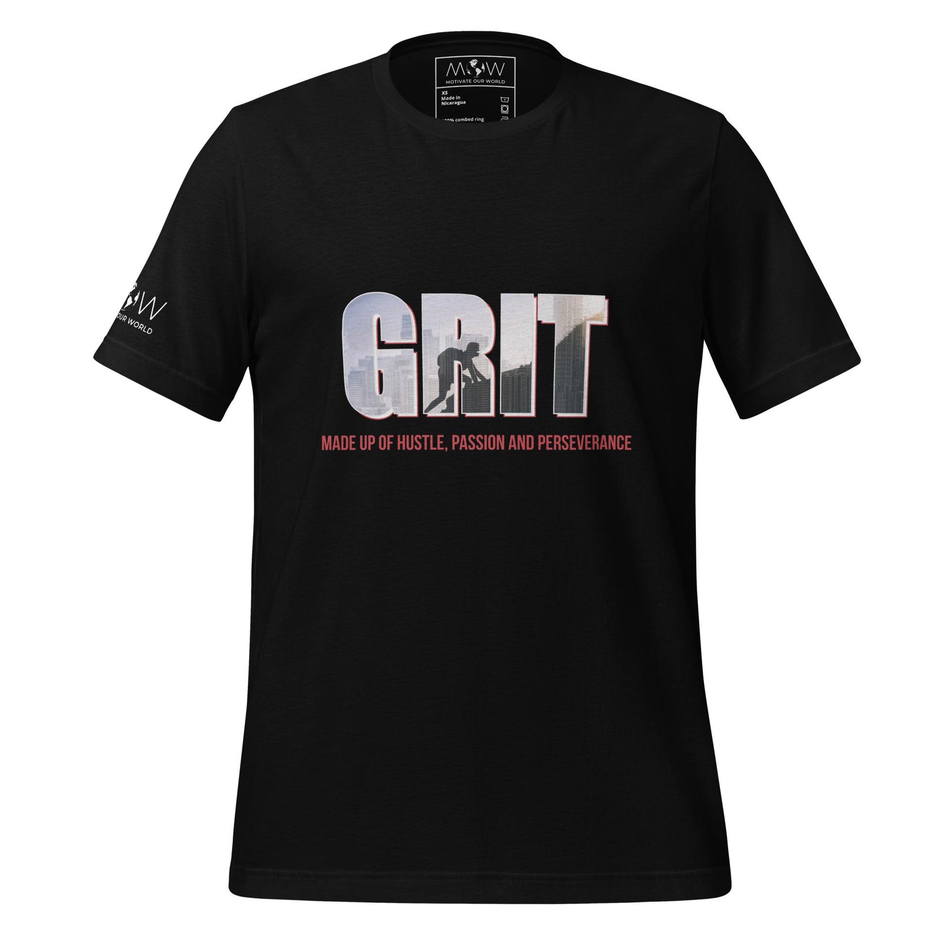 Perseverance Men's Motivational Black T-Shirt