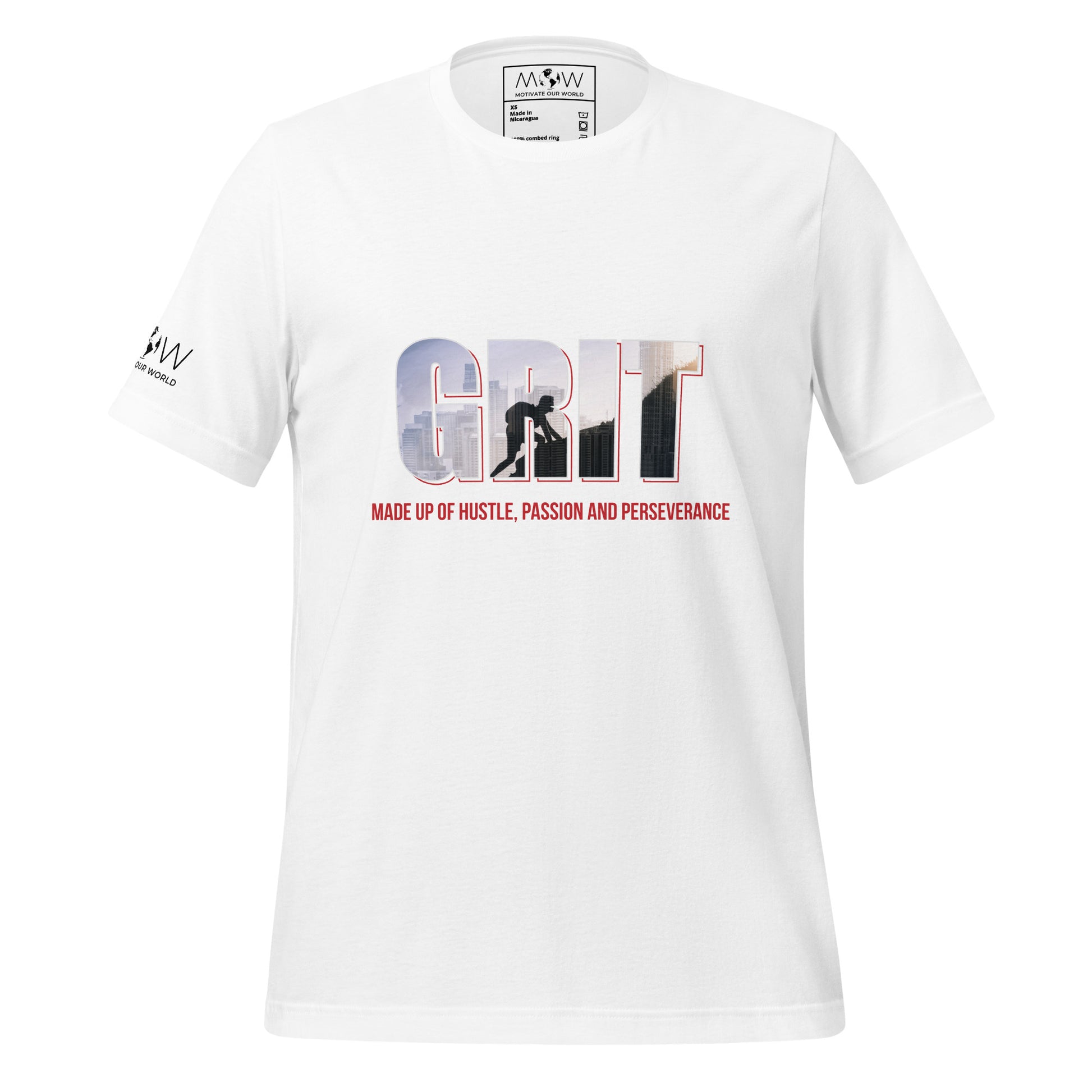 Perseverance Men's Motivational White T-Shirt
