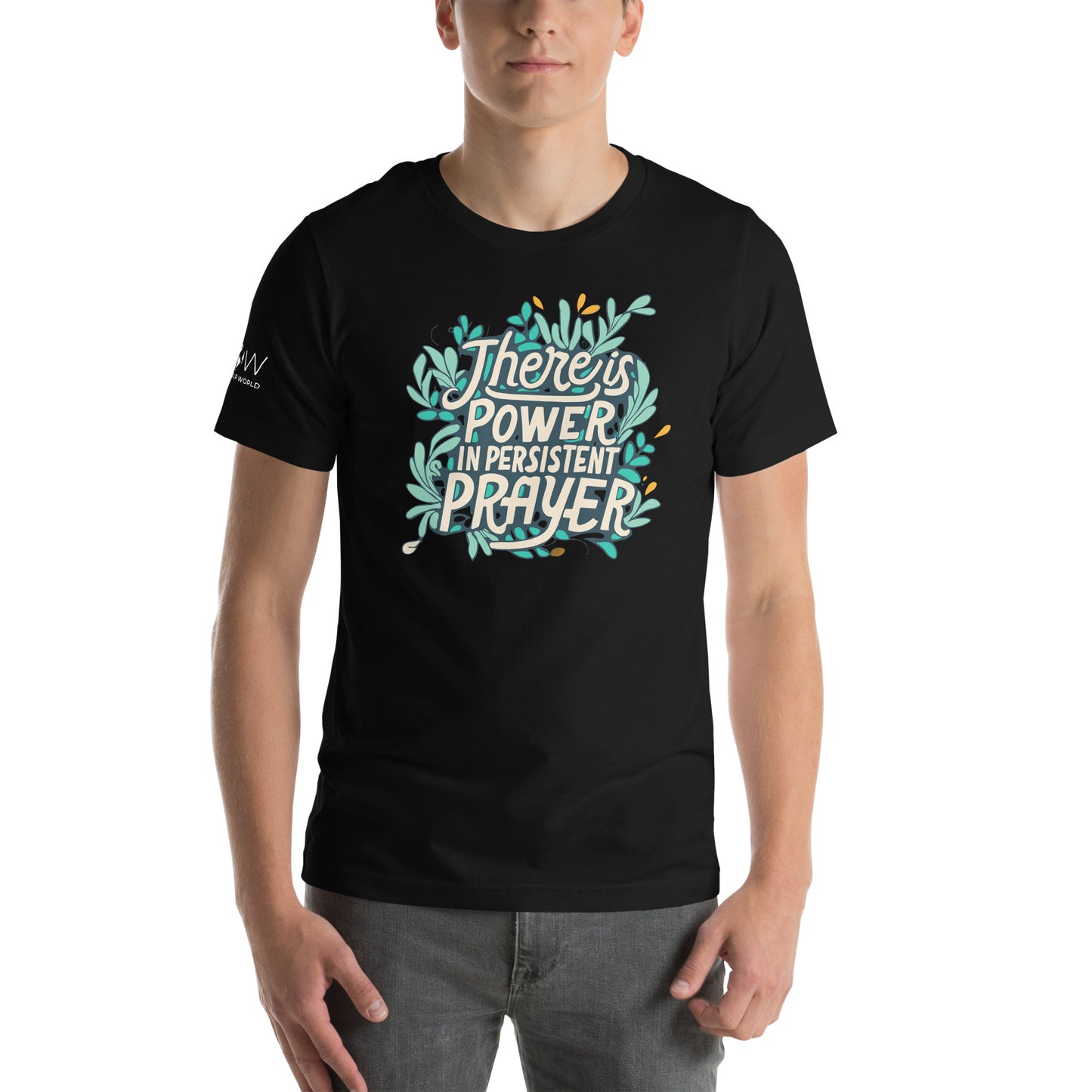Persistent Prayer Men's Motivational Black T-Shirt