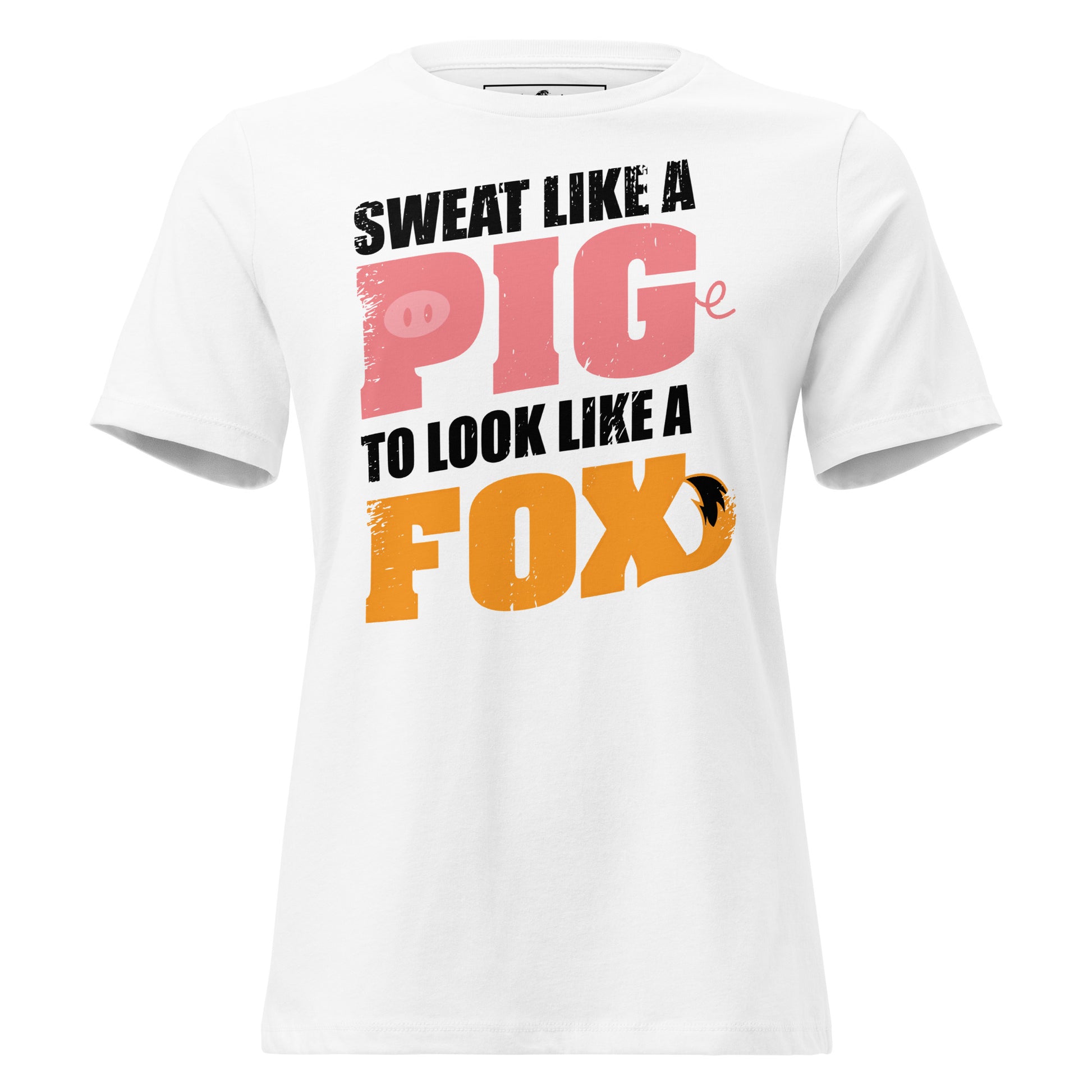 Pig & Fox White Motivational Women’s T-Shirt