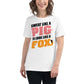 Pig & Fox White Motivational Women’s T-Shirt
