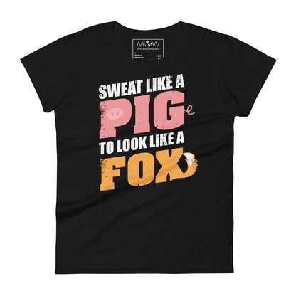 Pig & Fox Women’s Motivational Black T-Shirt