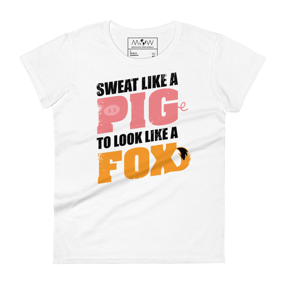 Pig & Fox Women’s Motivational White T-Shirt